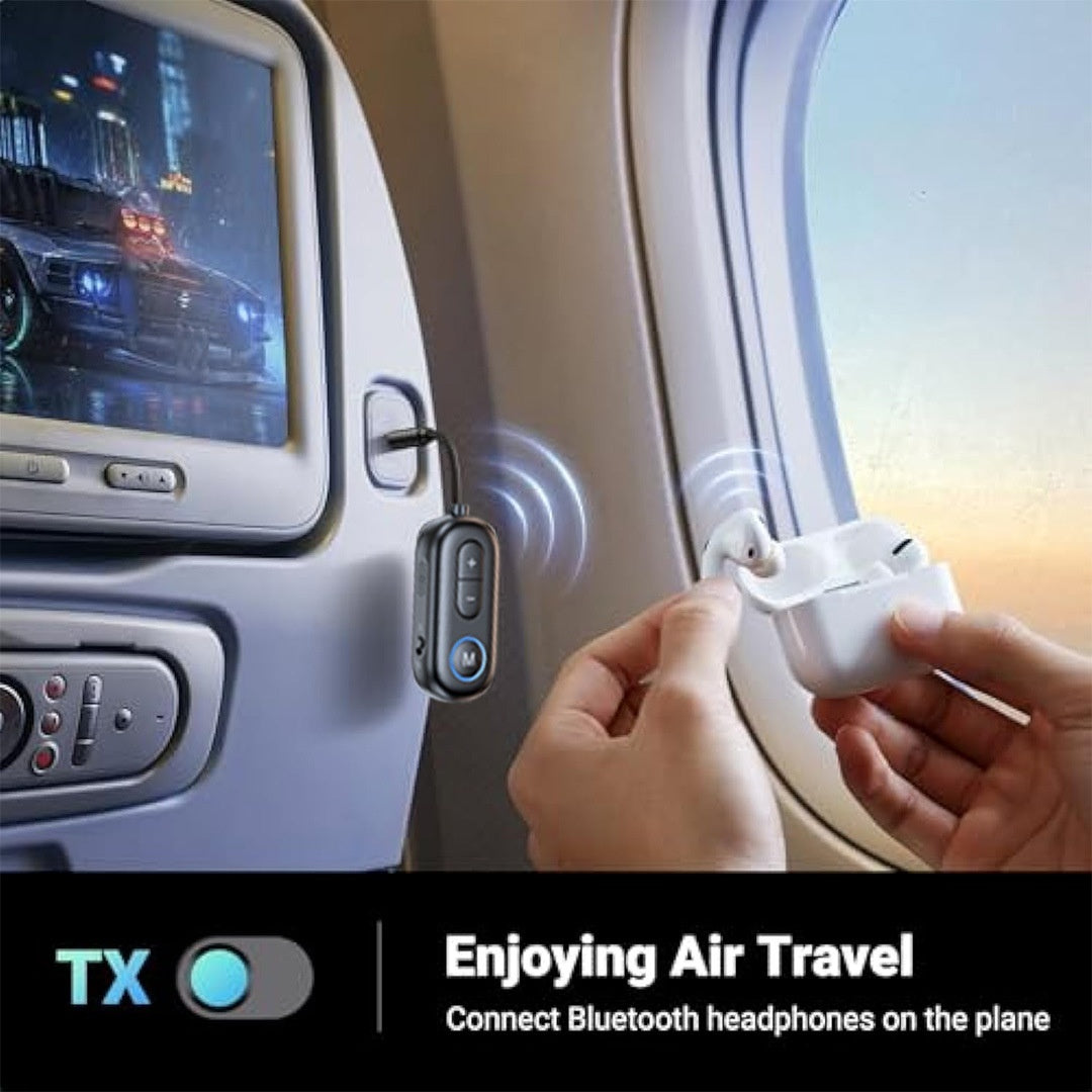 Adaptador Bluetooth 5.4 para Avión y Coche